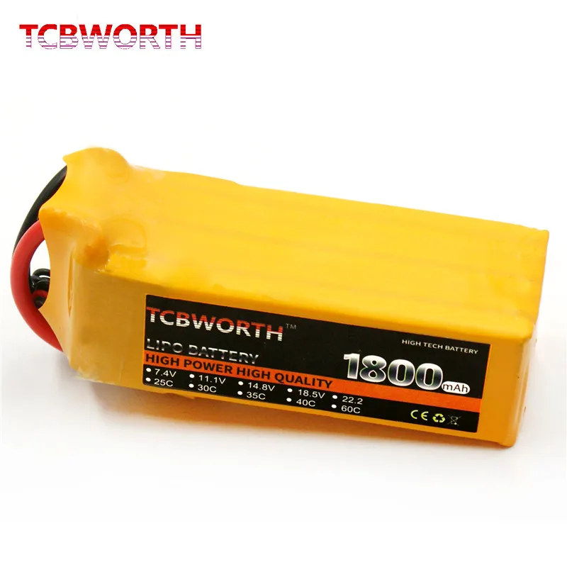 120c литий-полимерный аккумулятор 18 5 v 1000 мА/ч 1800 5200 5s Lipo для Дрон RC самолет игрушки
