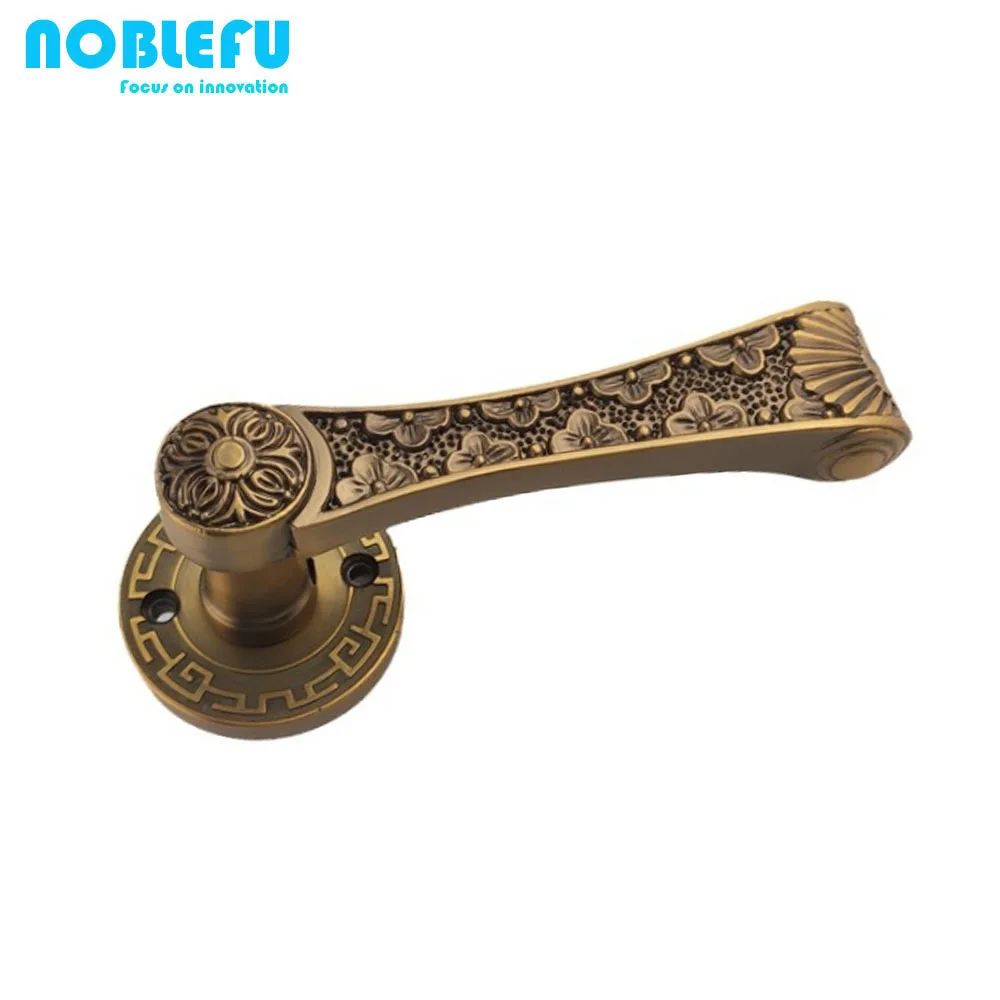 Stylish antique bronze solid aluminum interior door handle Modern home bedroom door lock handle door lock set