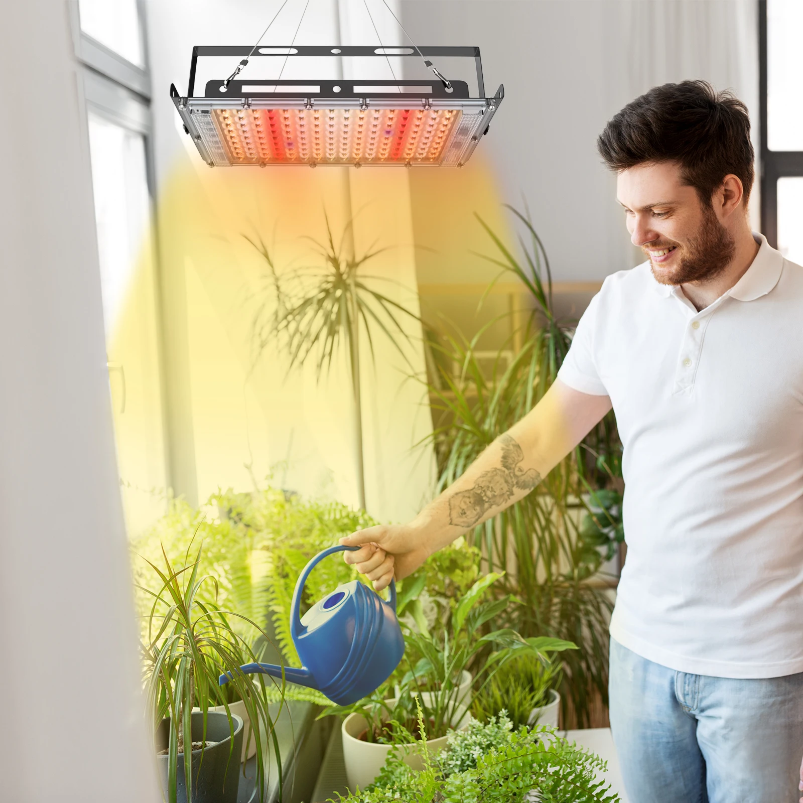 400w Full Spectrum Grow lights IP65 Indoor Outdoor Plants Veg Fruits Timing dimming Led Grow Lights