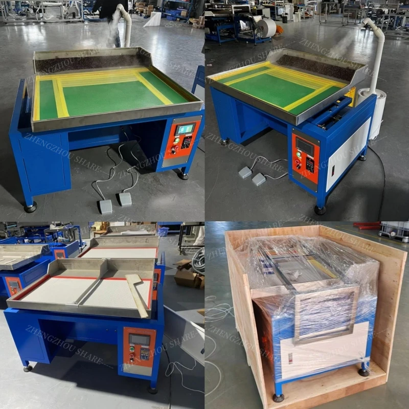 Automatic Rhinestone Hotfix Machine Rhinestone Shaking Machine Rhinestone Brush Machine for Cloth
