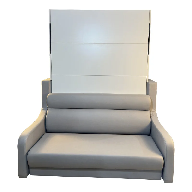 Современная невидимая моторизованная Вертикальная настенная кровать электрическая многофункциональная Экономия пространства стабильная складная Murphy для хранения с диваном