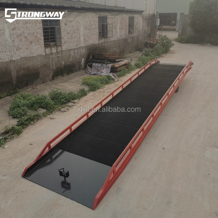 Customized Industrial 10tons portable loading dock ramp new design mobile loading ramps container ramp for forklift
