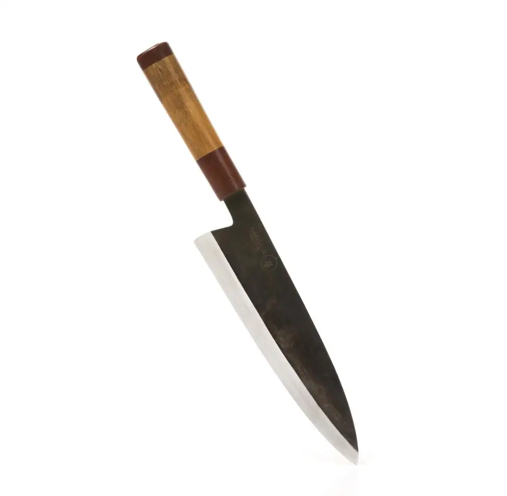 Cheap Price  Japanese Kitchen Knife  High Quality Santoku 180 Hand Forged Knife Rosewood Wooden Handle  High Carbon steel