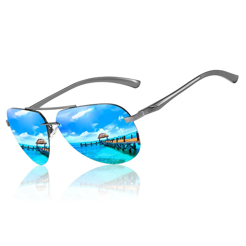 New Arrivals High Quality Bike Outdoor Polarized Travel Fishing Driving Sun Glasses Sports Rimless Men Custom Logo Sunglasses