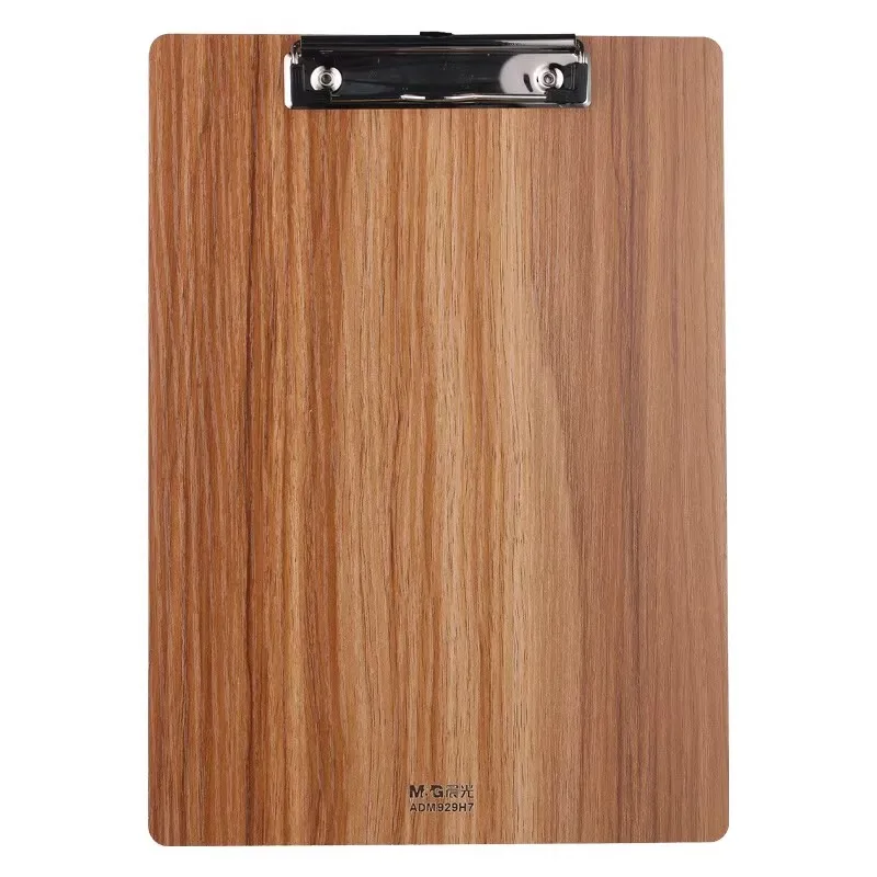 M&G Woodgrain A4/A5 Clipboards Thickened Panel Writing Board for Office Use Document Clipboard