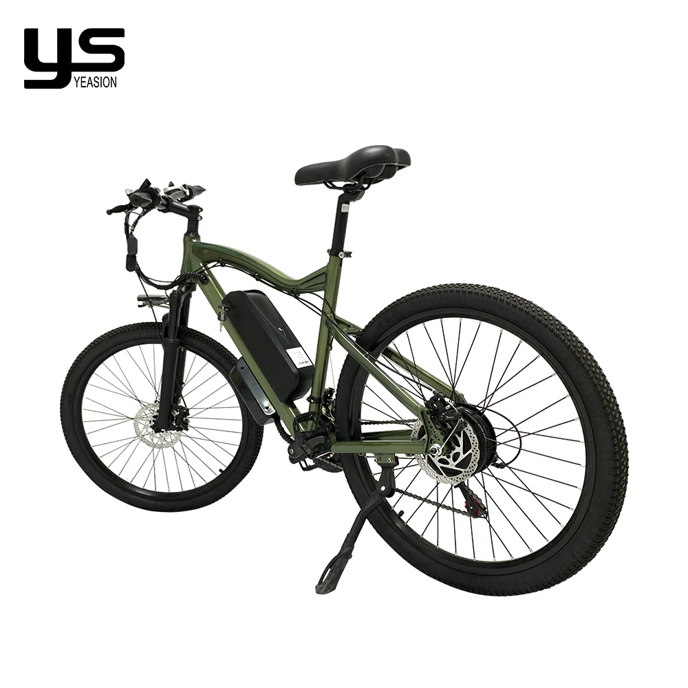 YEASION oem mtb 500w 750w 1000w 48v 17.5ah 26 inch fat tire electric mountain bikes for adult
