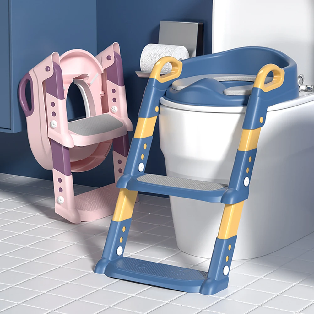 Plastic folding children potty training toilet seat for kids