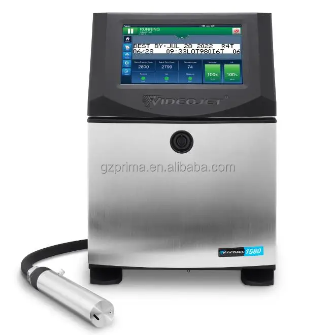 Factory price High Quality VJ 1580+ Continuous Inkjet Printer Online Industrial Inkjet Coding Machine