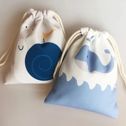 Gift Jewelry Lash Shopping Cotton Pouch Wholesale Customized Canvas Wedding Party Tote Bags for Storage
