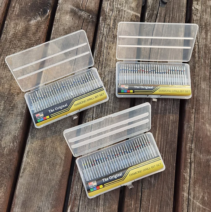 Nail Drill Bits Polishing Head 30 Pcs Cuticle Cleaner Dust Brush for Grinder Drill Nail Carbite Polishing Head