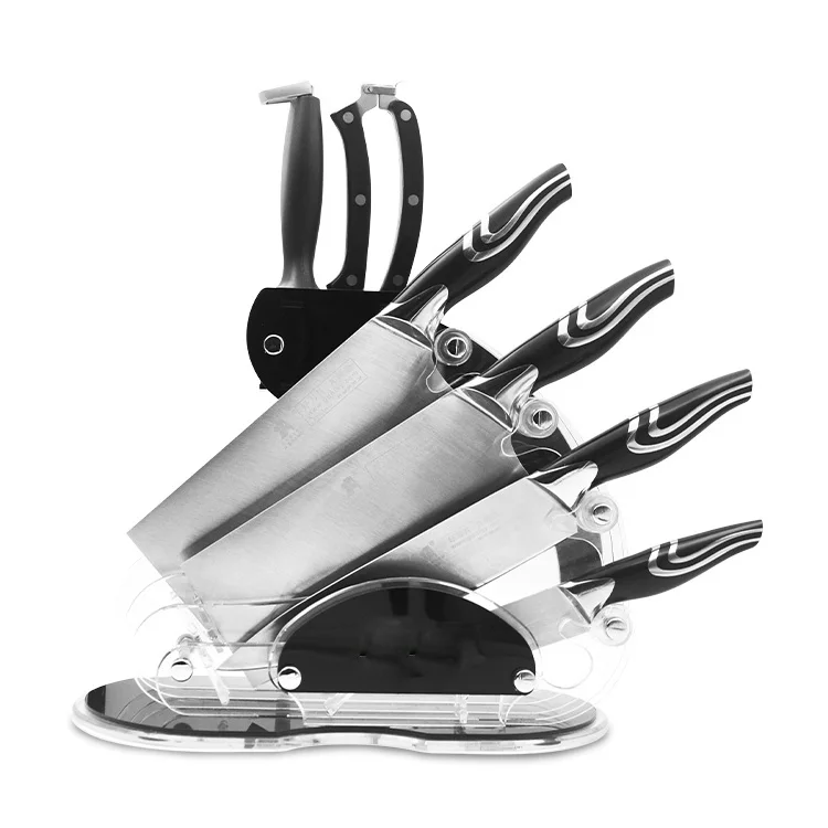 knives set kitchen chef utility fruit paring knife 15 Piece 30Cr13 Custom steel Kitchen Cooking Chef Knife Set With Block Stand