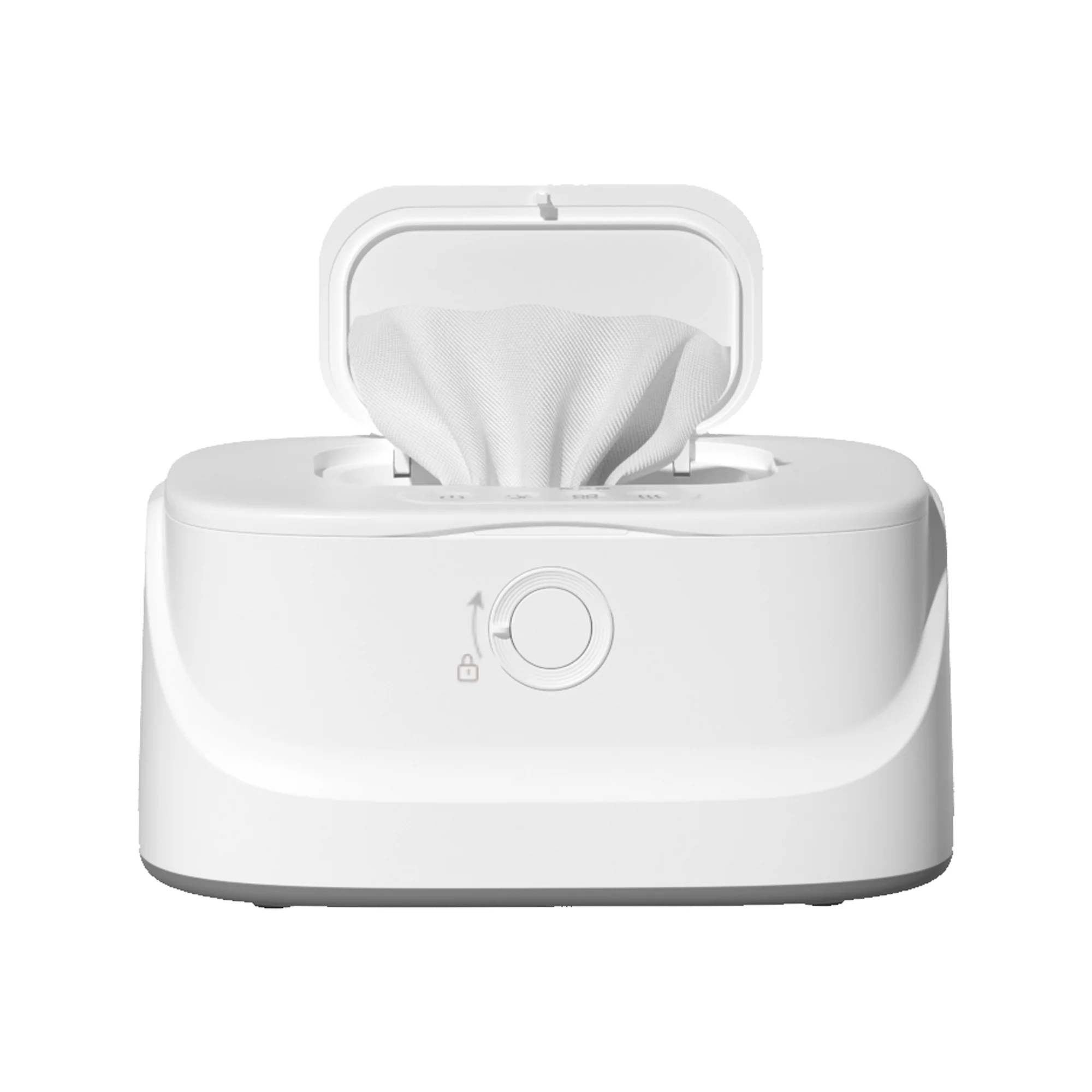 2024 New Design Purchase baby wipes warmer top button three-level warm soft light night light wipes warmer