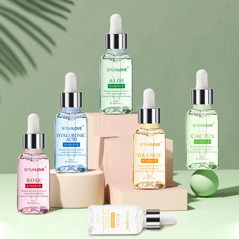 2022 New SERSANLOVE Organic Rice Facial Essence Nourishing Moisturizer Lightening Anti Aging Face Care Essence Serum Water 30ml