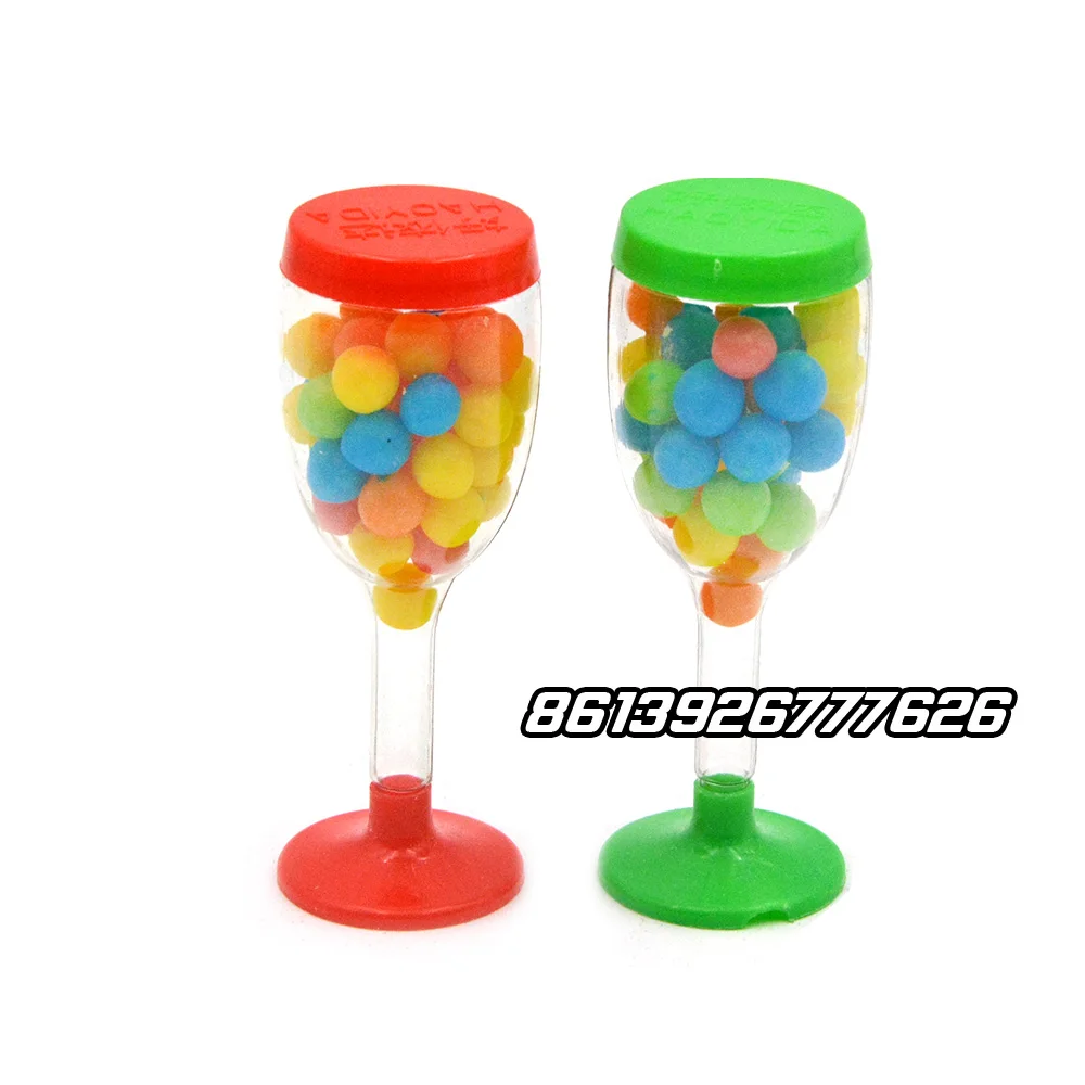 Забавная красочная игрушка-бокал для вина конфеты с компарессом