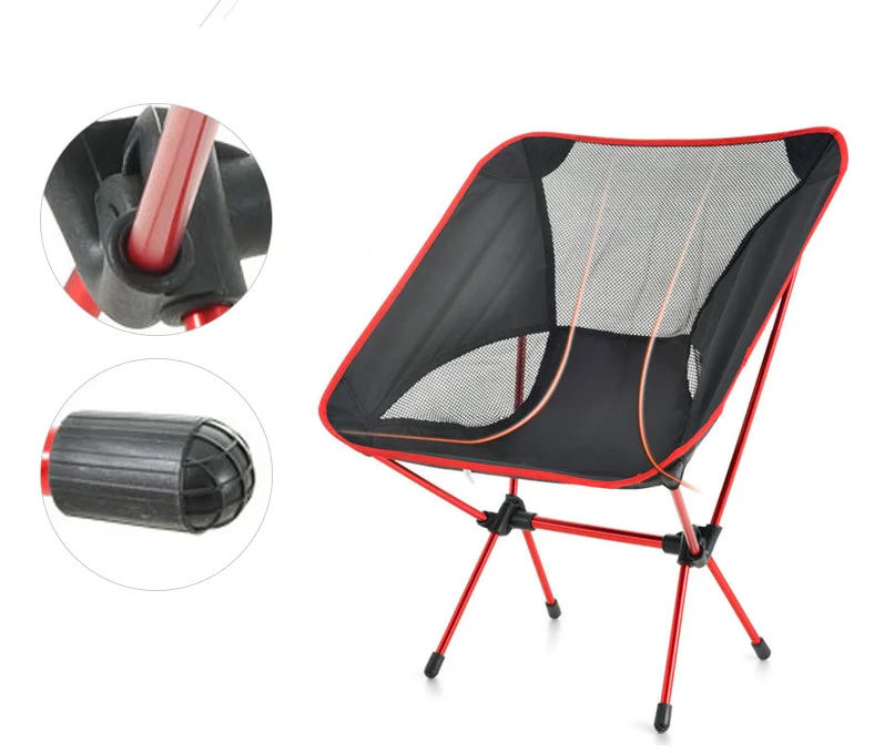 
custom ultralight portable compact outdoor folding camping beach chair for hiking 