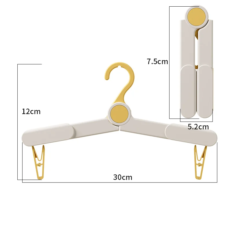 High Quality Adjustable Baby Clothes Hanger Infant Clothes Hanger Stand  Folding Clothes Hanger For Baby