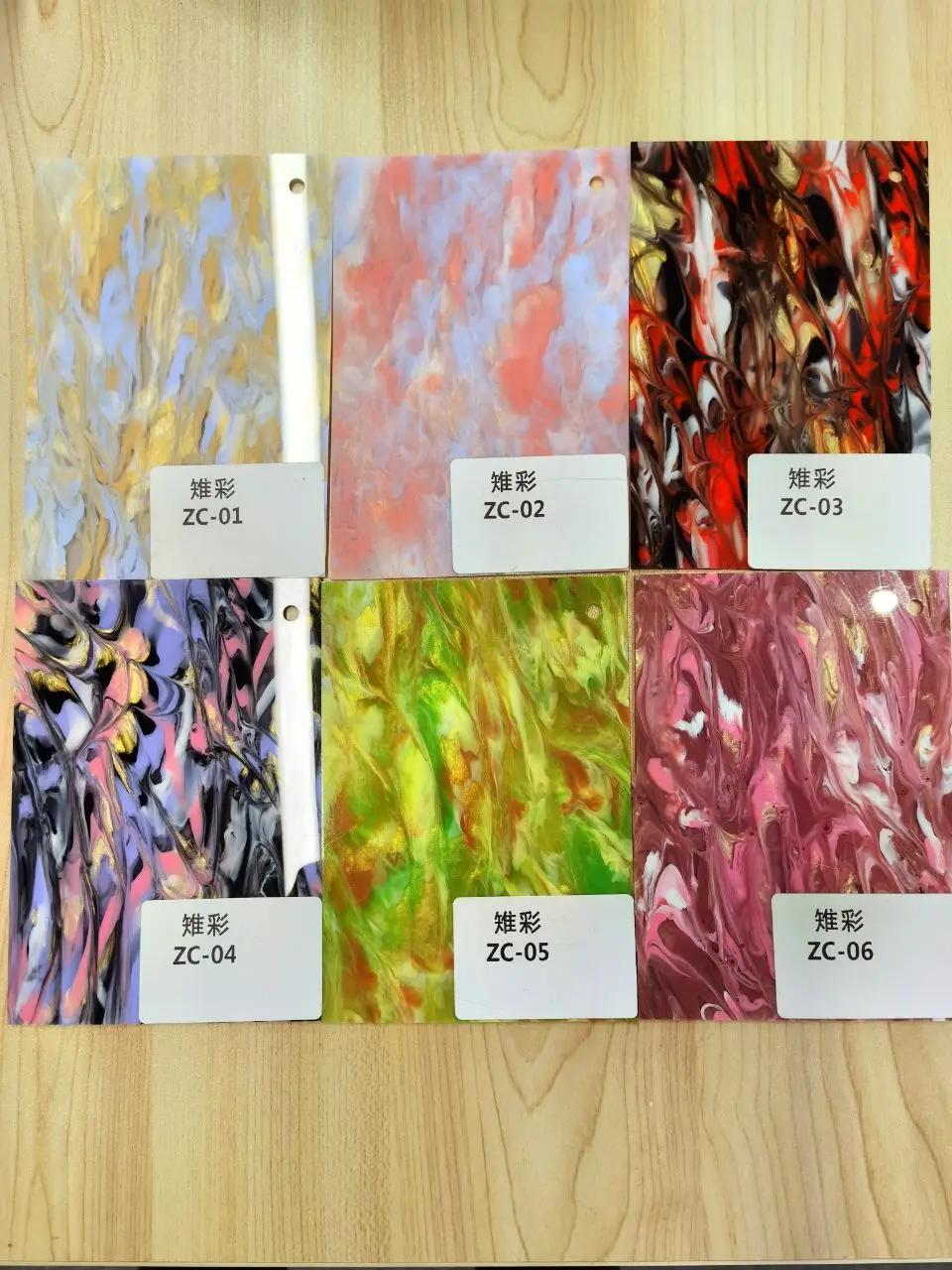 Purple-Red Pattern Colored Home Furniture Material Acrylic Plastic PVC Sheets Panel