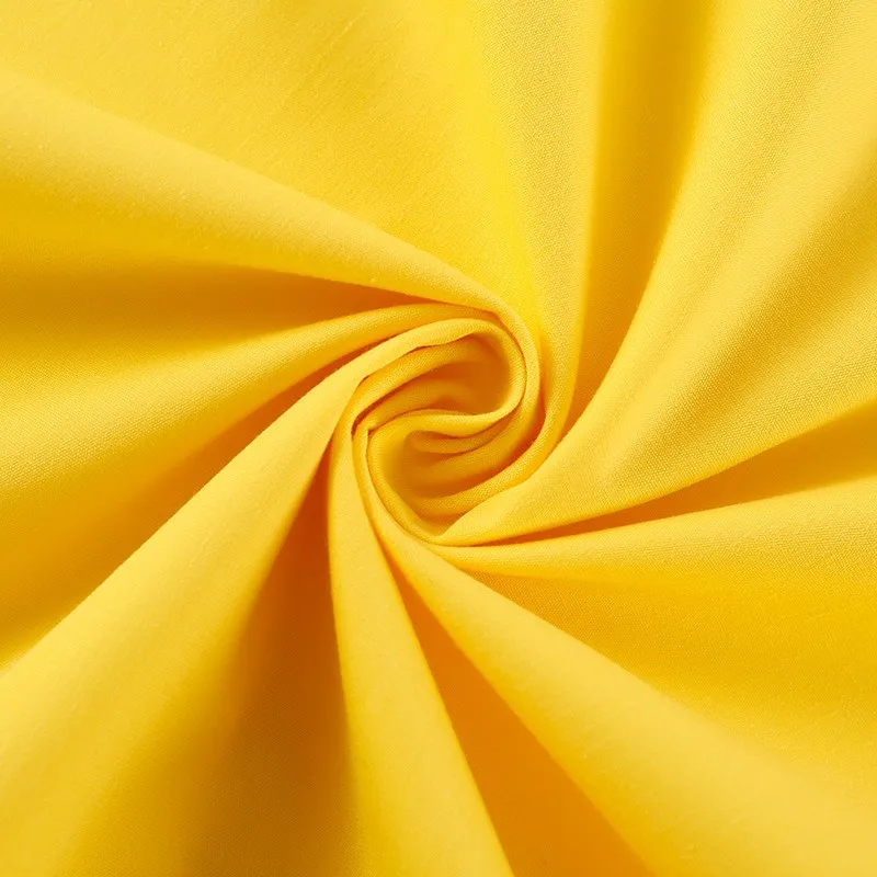 Polyester-cotton poplin blended suit lining pocket cloth fabric Plain polyester cotton