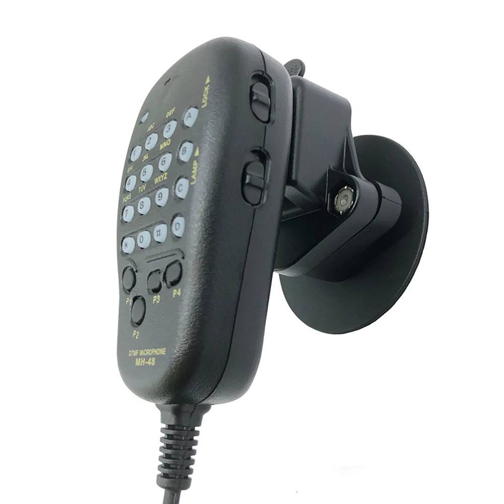 Walkie talkie hand microphone holder car radio bracket 1 inch ball adhesive mount 3m sticky plate base cb radio holder mic