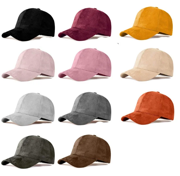 Custom Embroidered 5 Panel Faux Leather Suede Baseball Sport Hats Adjustable Casual Low Profile Dad Hat