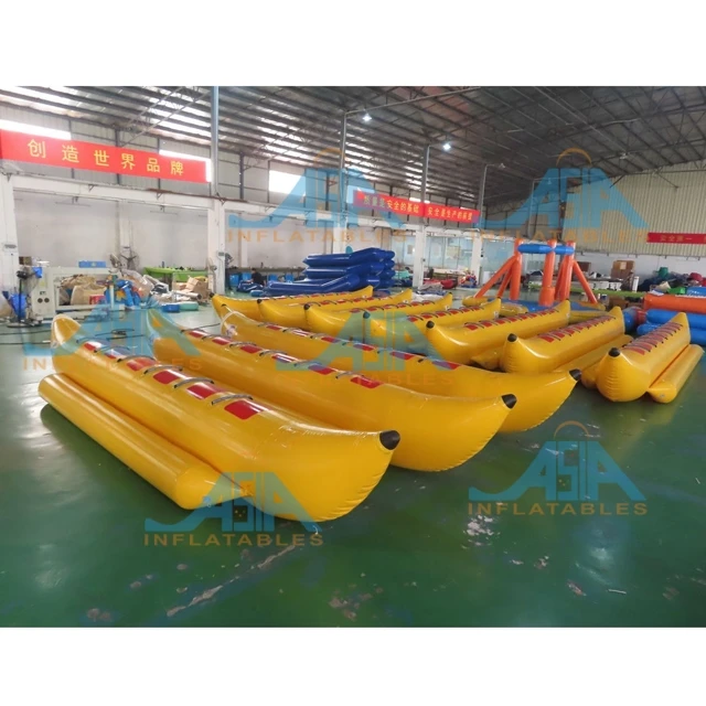 Factory Price Inflatable Water Games Fly Fish 5-person Towable Banana Boat