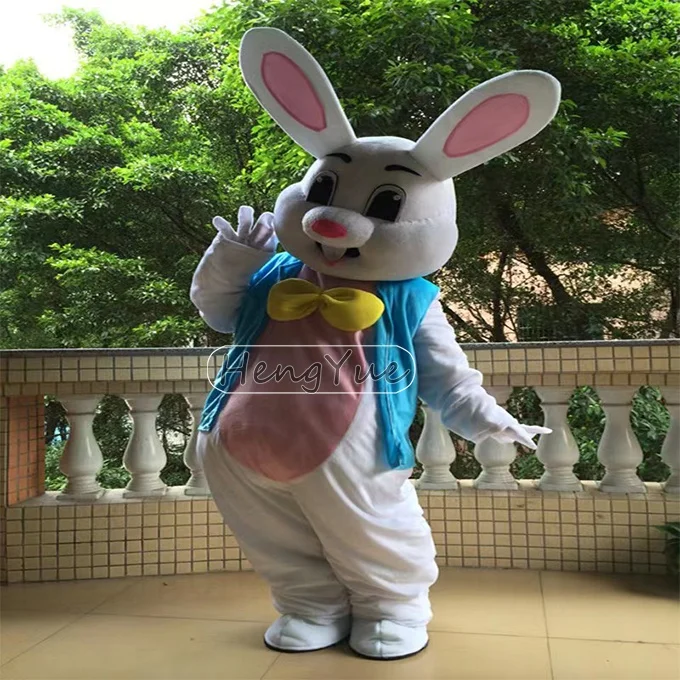 Rabbit Bunny Mascot Costume Cosplay Dress Customized Easter Rabbit Costume Carnival Halloween Christmas Advertising Promotion