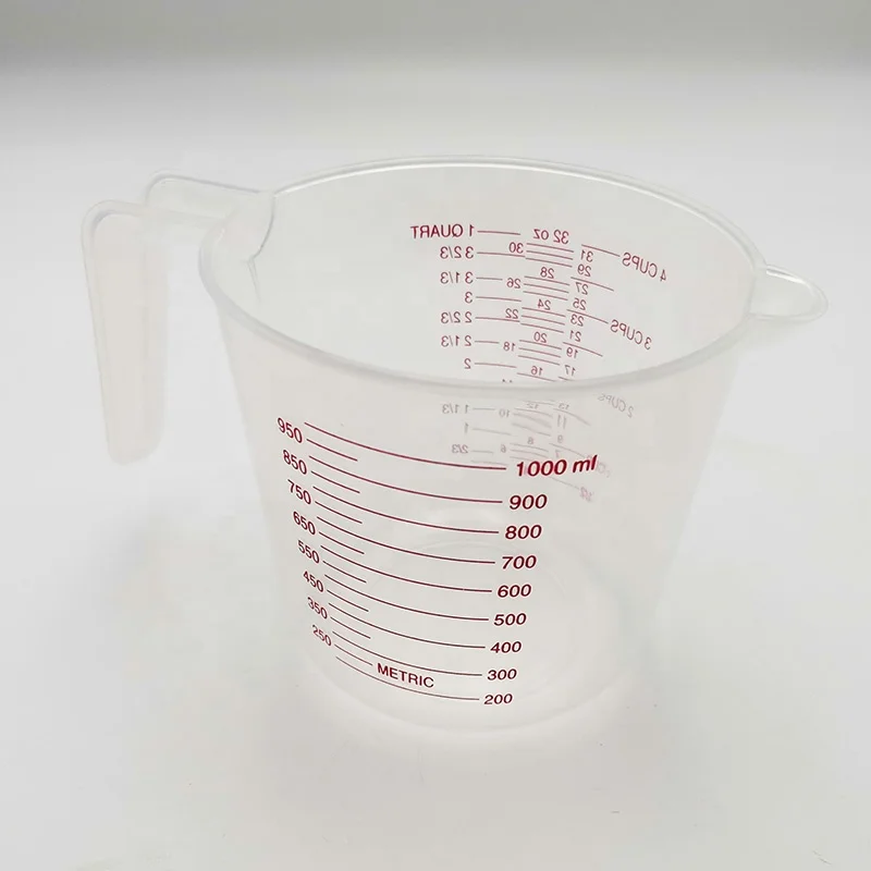 Бренд оригинального производителя BPA бесплатная пластиковая мерная чашка Набор для кухни носик сковорода выпечная прокладка салфетка кухонной утвари мерный стаканчик жидкого