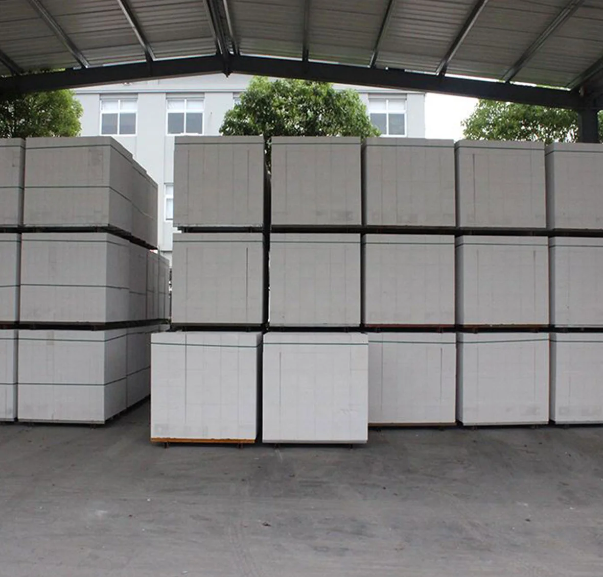 Autoclave gas block line and gas block plant