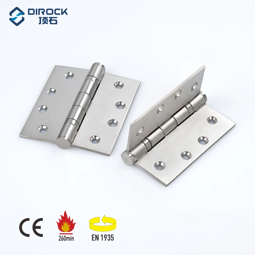 4x3x3 sus 304 Door Hinges Metal Wooden Door Silent 4 inch 2bb Bearing Stainless Steel Fire Door Hinge