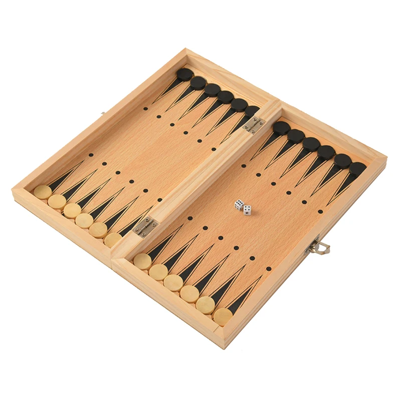 Customizable Magnetic Wooden Chess Game Set Folding Board Chessmen Storage Slots Chess Set Classic Board Game