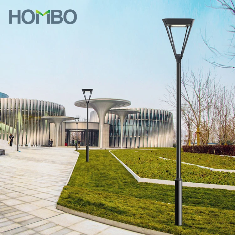 HOMBO Intelligent Self Cleaning Aluminium Alloy Park Light Ip65 Waterproof 30W 40W 50W 60W 80W LED Garden Lamp