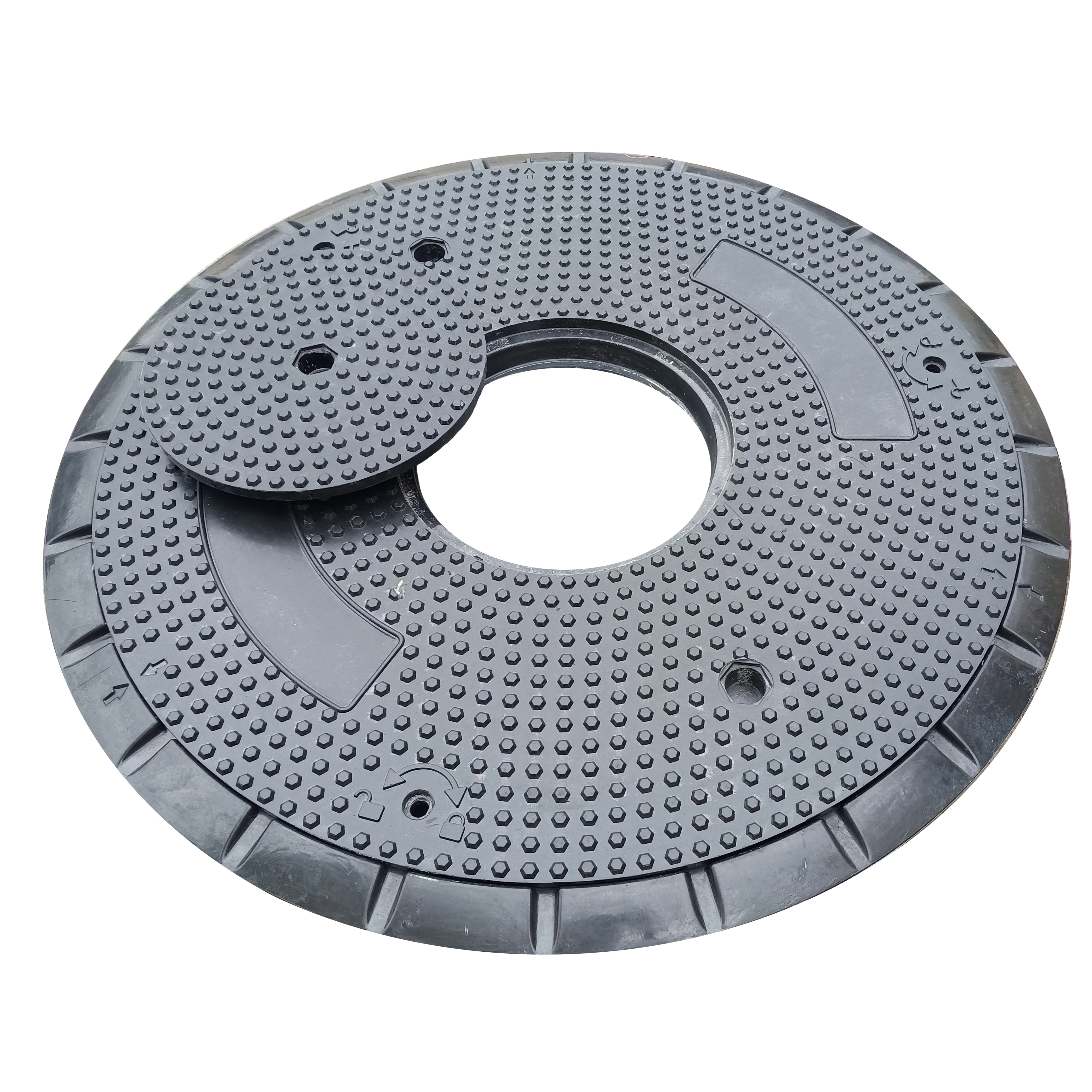 900mm SMC manhole cover for gas station Special design D400 fiberglass composite manhole cover (1600405455119)