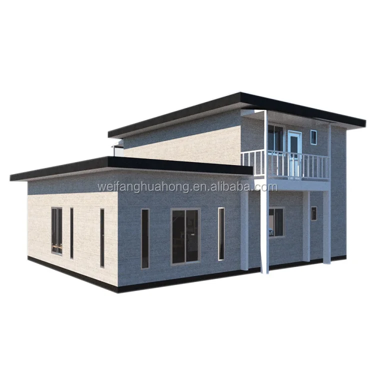 2020 UPS new tech quick build 2 layer low cost houses project Japanese prefabricated concrete modular homes