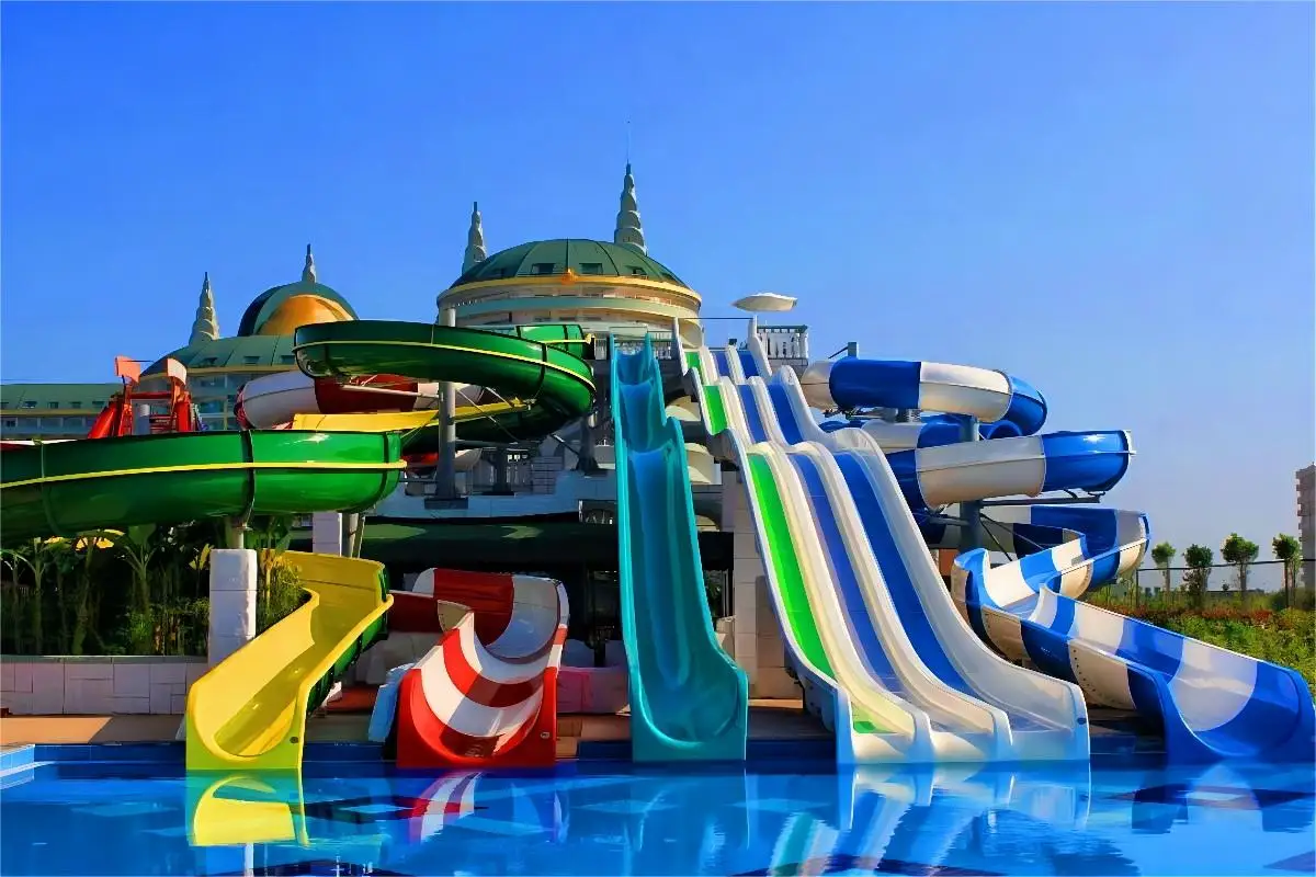 Amusement Play Aqua Theme Park Water Playground Fiberglass Swimming Pool Water Slide