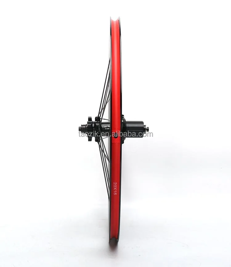 TAOZIK W22-03-451 22 inch 4 bearings 40 mm blade rim Disc brake hub 24 hole City Road folding bike wheels