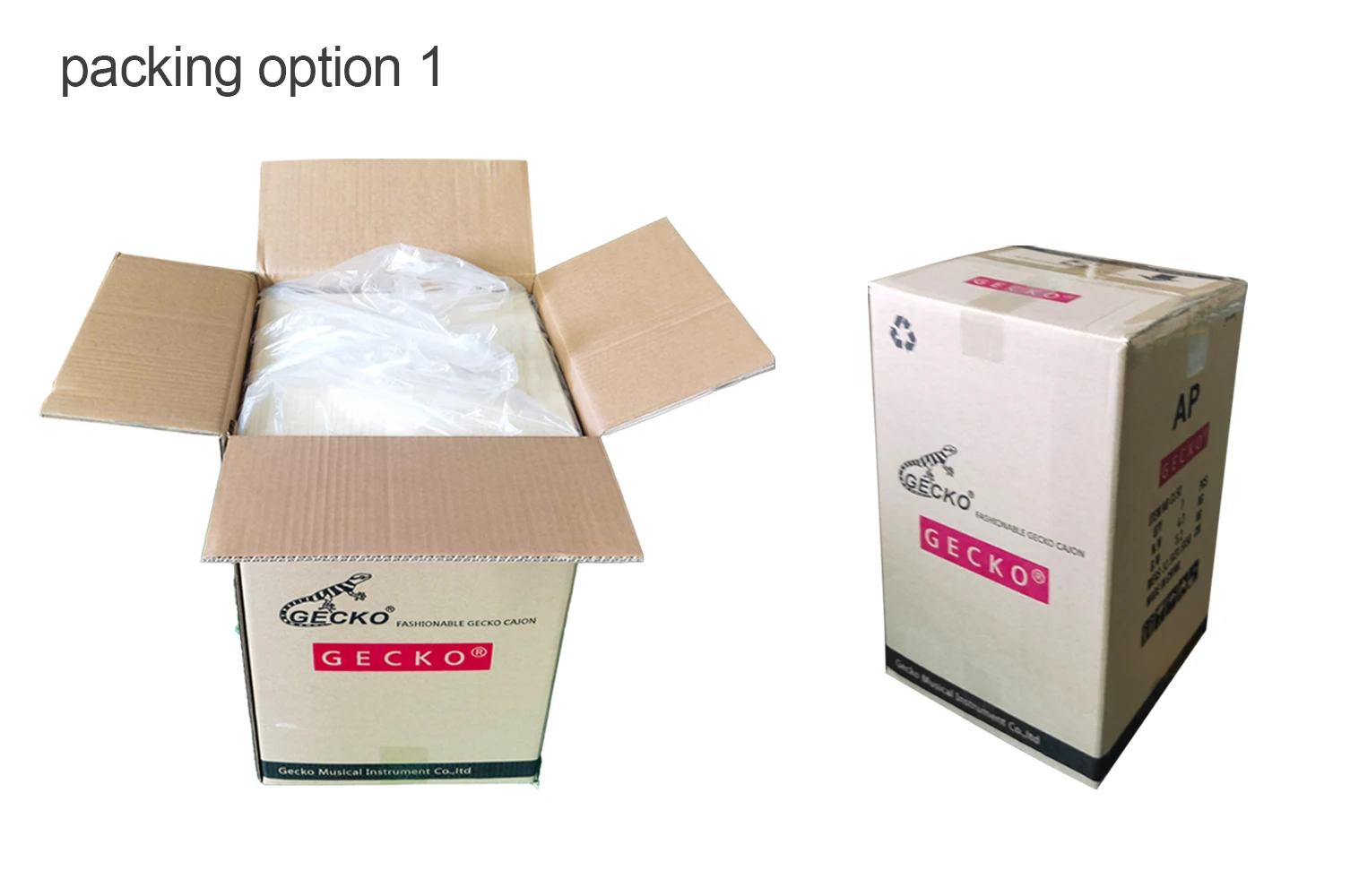 Wholesale price professional gecko percussion instrument wooden box drum support customization