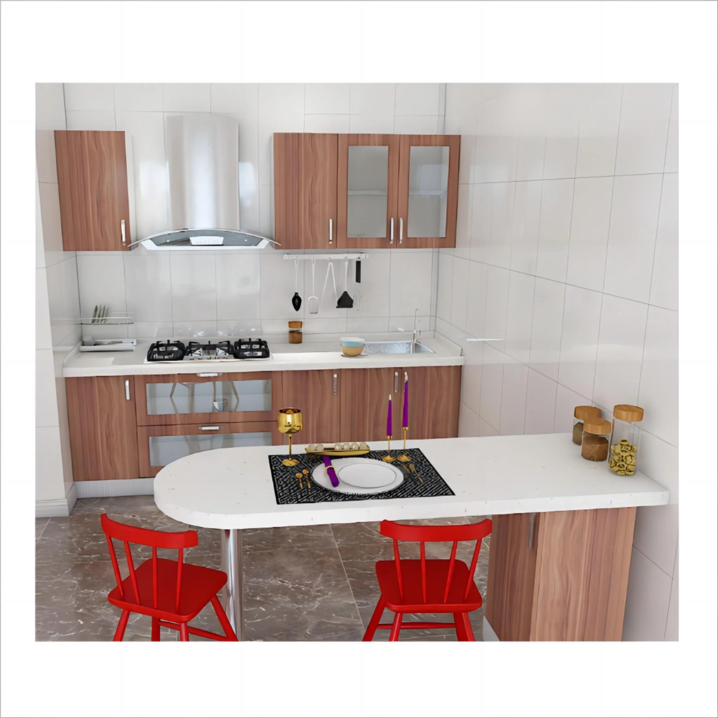 Умные кухонные шкафы perabotan dapur подвесной светильник для кухни островной кладовой организации и хранения