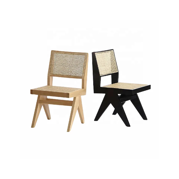 Factory direct supply woven solid wood counter natural rattan balcony chair