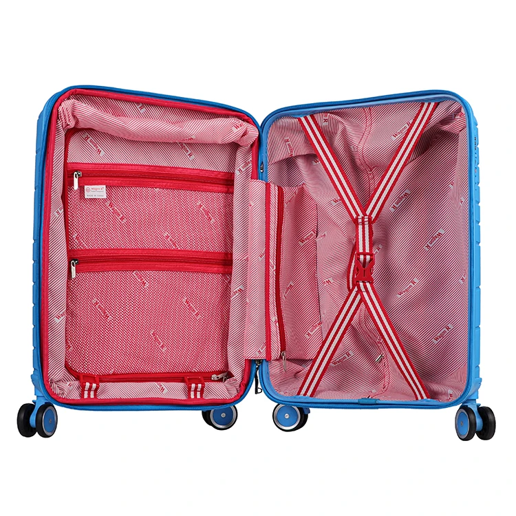 OEM ODM Factory Wholesale PP Luggage Travel Lightweight Trolley Luggage Hard Shell Carry on Luggage Suitcase
