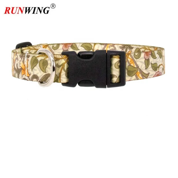Custom Printed Dog Collar Polyester Heat Transfer Pet Dog Collar