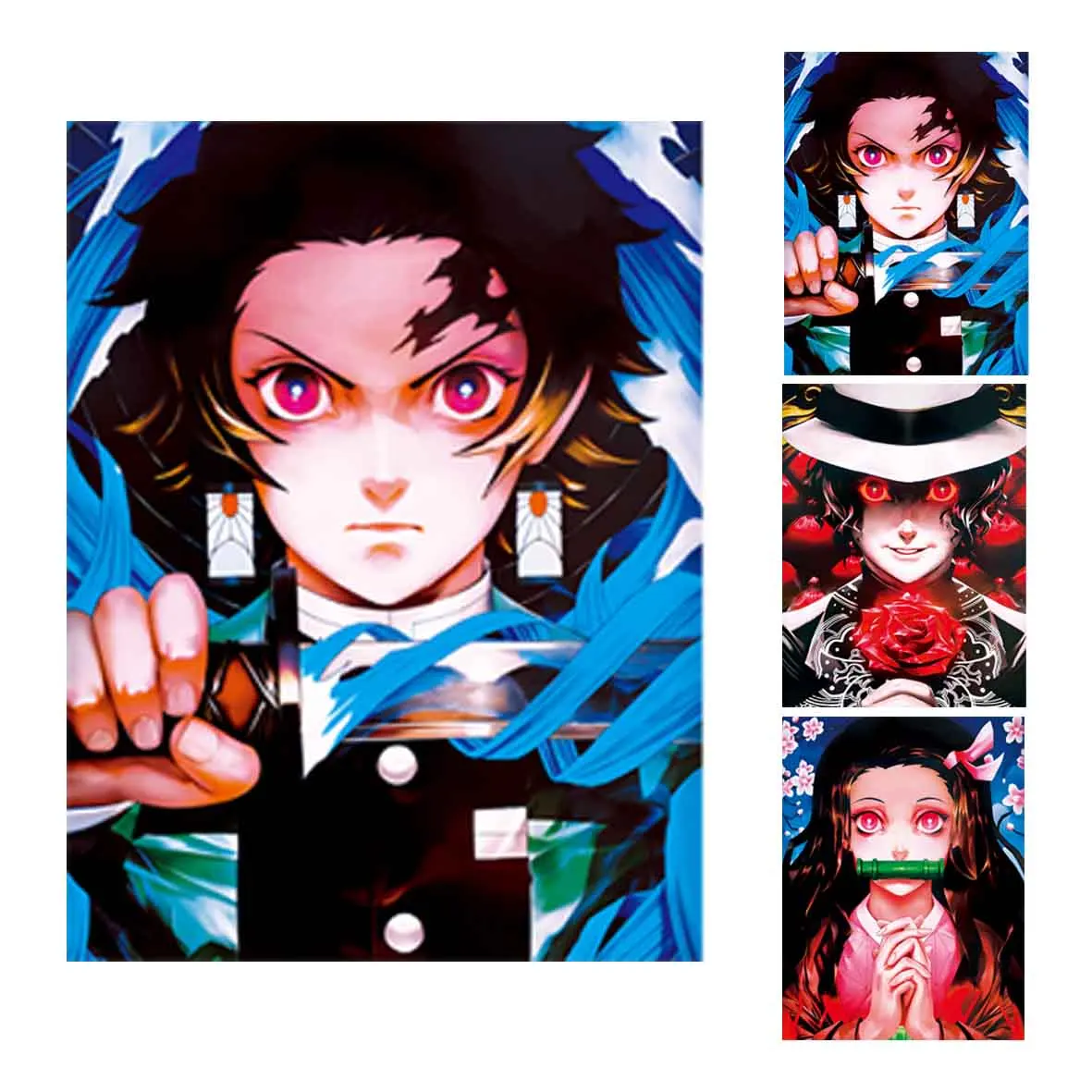 Hot sale flip anime 3d lenticular pictures with 30x40cm for promotion