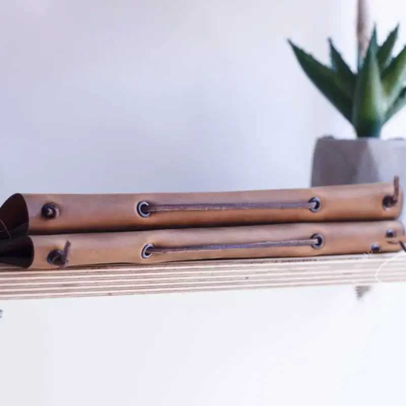 Restaurant Genuine Leather Menu Covers Durable Wine List Cover Vintage Drink Menu Folder Holder Sleeve for Bar Hotel