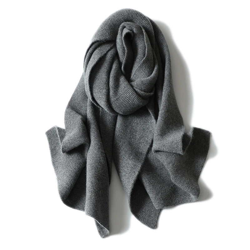 Hot Selling 100% Cashmere Knitted  Scarf Cashmere Scarves For Women.
