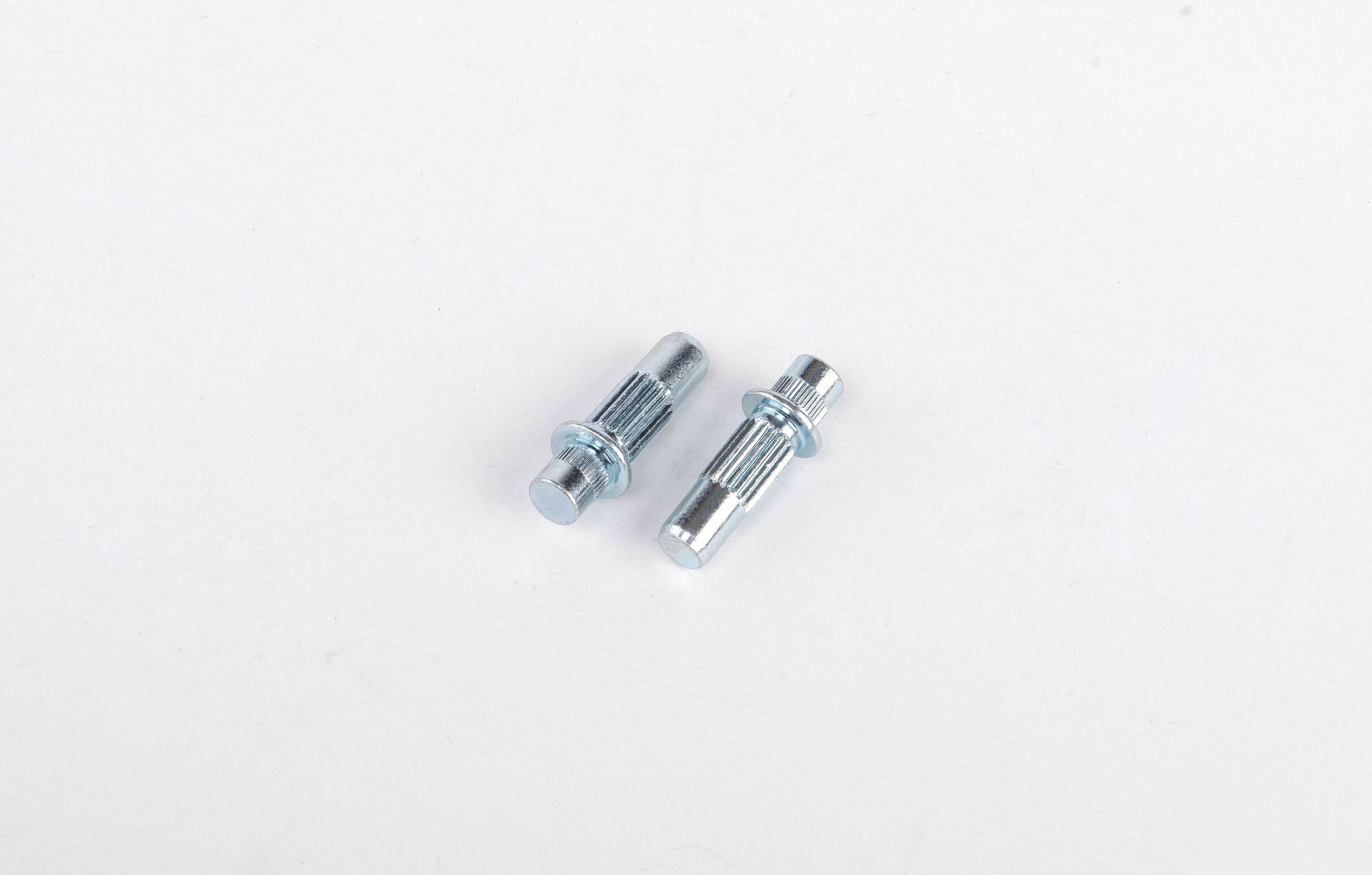 custom made high precision steel galvanized flat head shaft pin knurled straight dowel pin with round collar