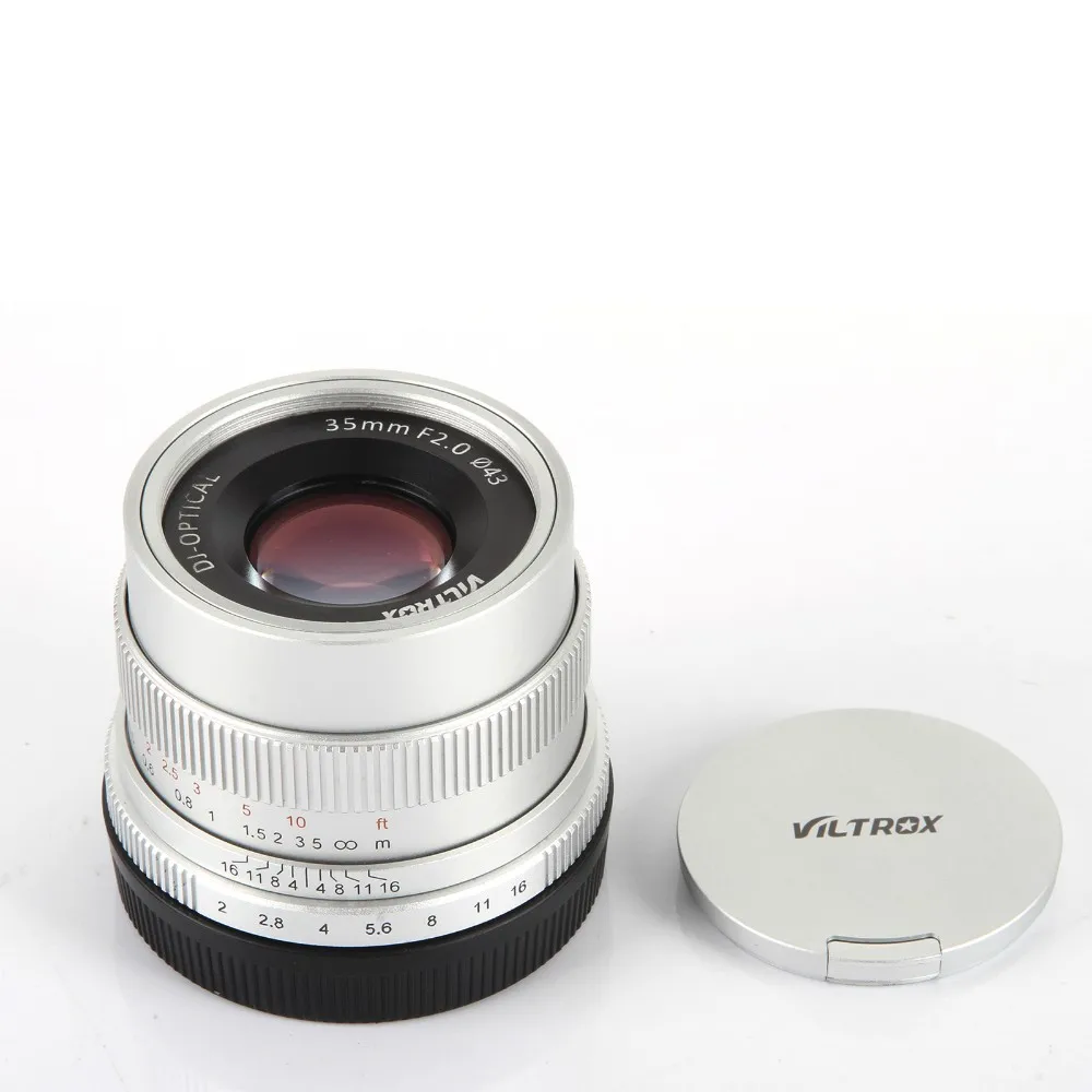 Viltrox 35 мм F2 широкоугольный объектив с широкой диафрагмой фиксированным фокусным камеры для Sony NEX E полная Рамка A7 A7SII A7RII A7R A6300 A6000 NEX-7