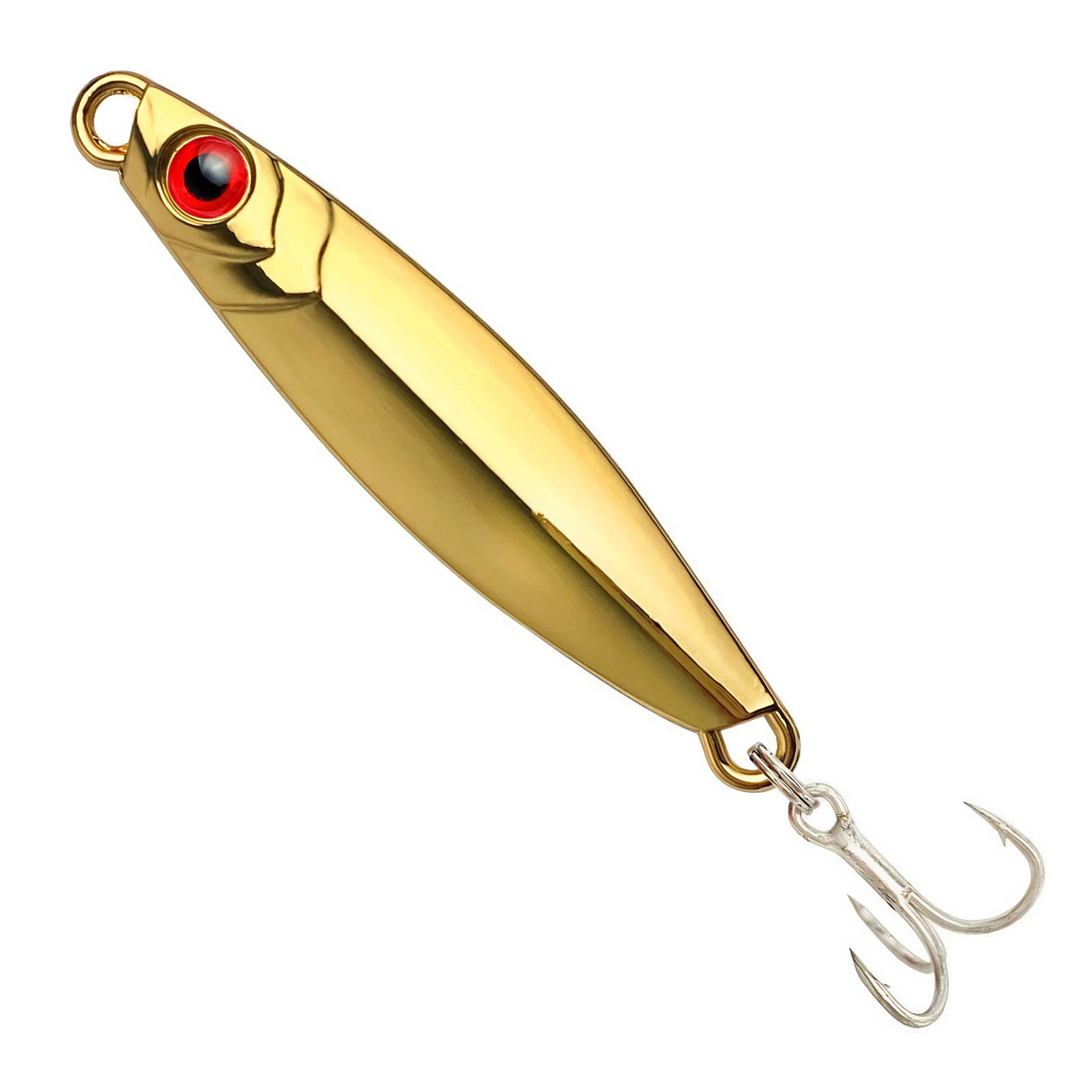 Deep-Sea Slow-Shaking Iron Plate Lead Fish8 7g-80g Zinc Alloy Feather Three-Hook Jigging Lure Spanish Mackerel Cod Bait