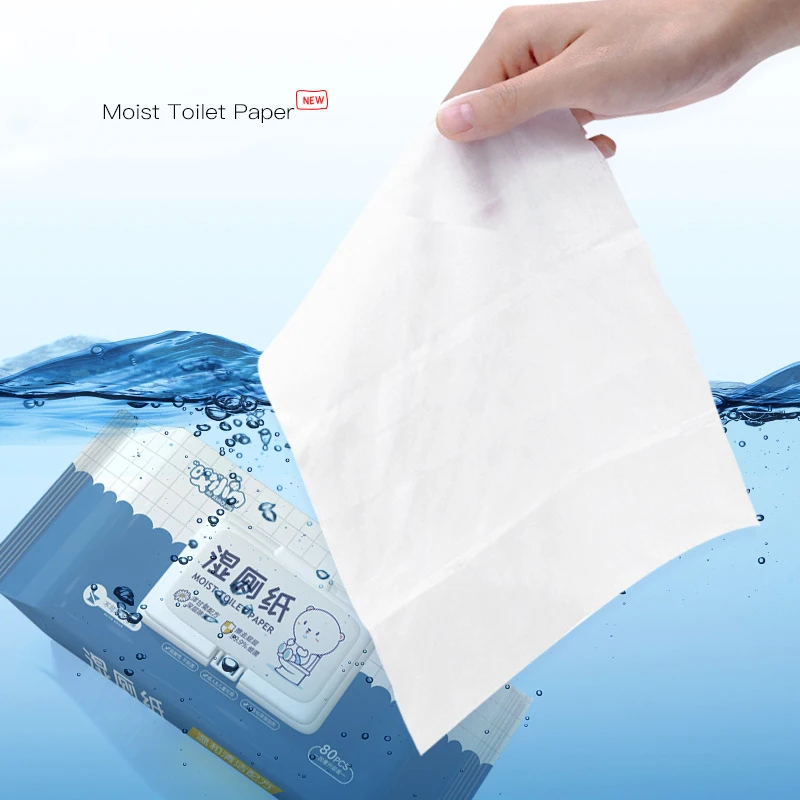 Individual Packaging Purified Water Wet Toilet Paper Ro Cleansing Wipes Flushable Moist Toilet Wet Wipes