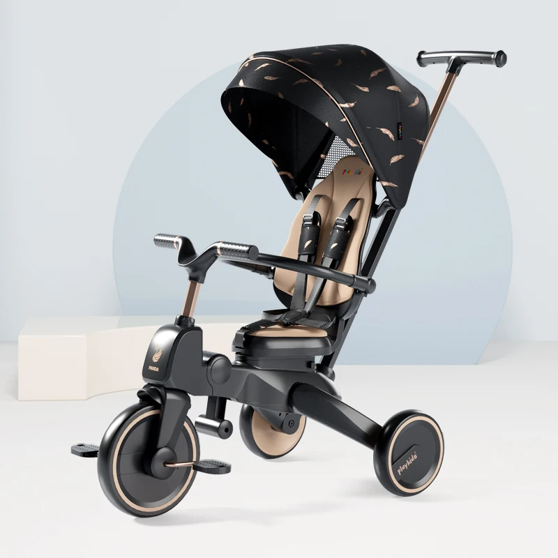 Latest Models Kiddo Baby Kids 4In1 Tricycle Bike Ride On Trike s Baby Children Trike Tricycle Bangladesh