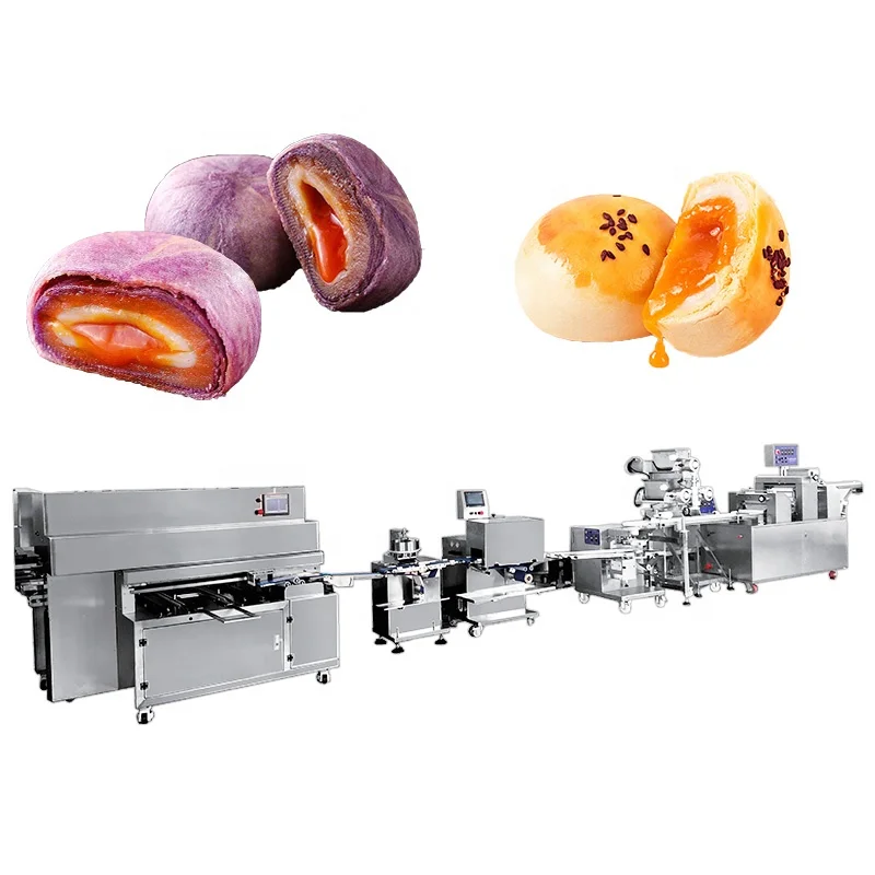 Bakenati Hot Sell BNT-209 Automatic Salted Egg Pastry Making Machine Industrial Egg Yolk Puff Pastry Production Line