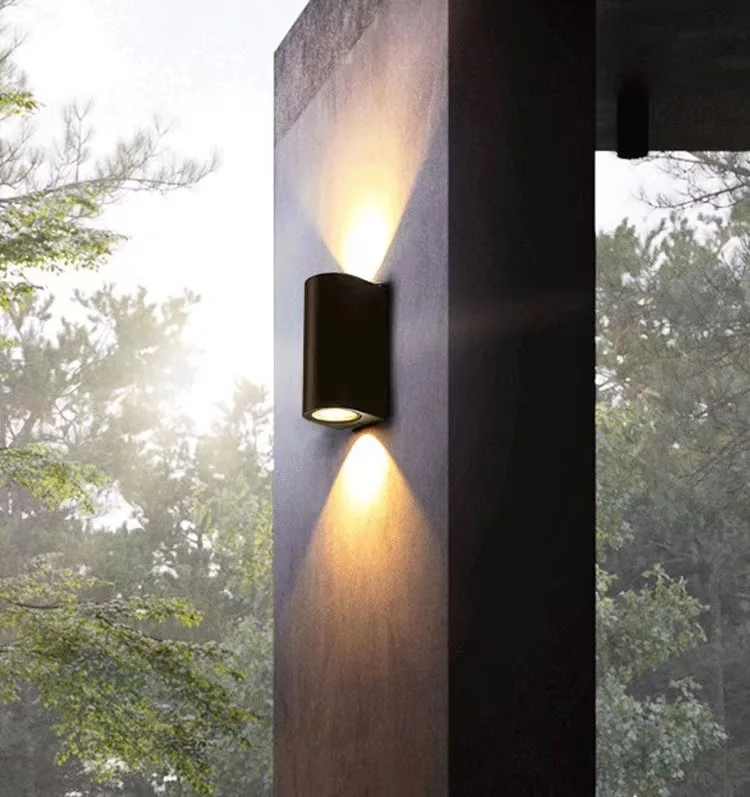 CE European standard Outdoor UP and Down Wall Lights GU10 replaced lamps fixture from china